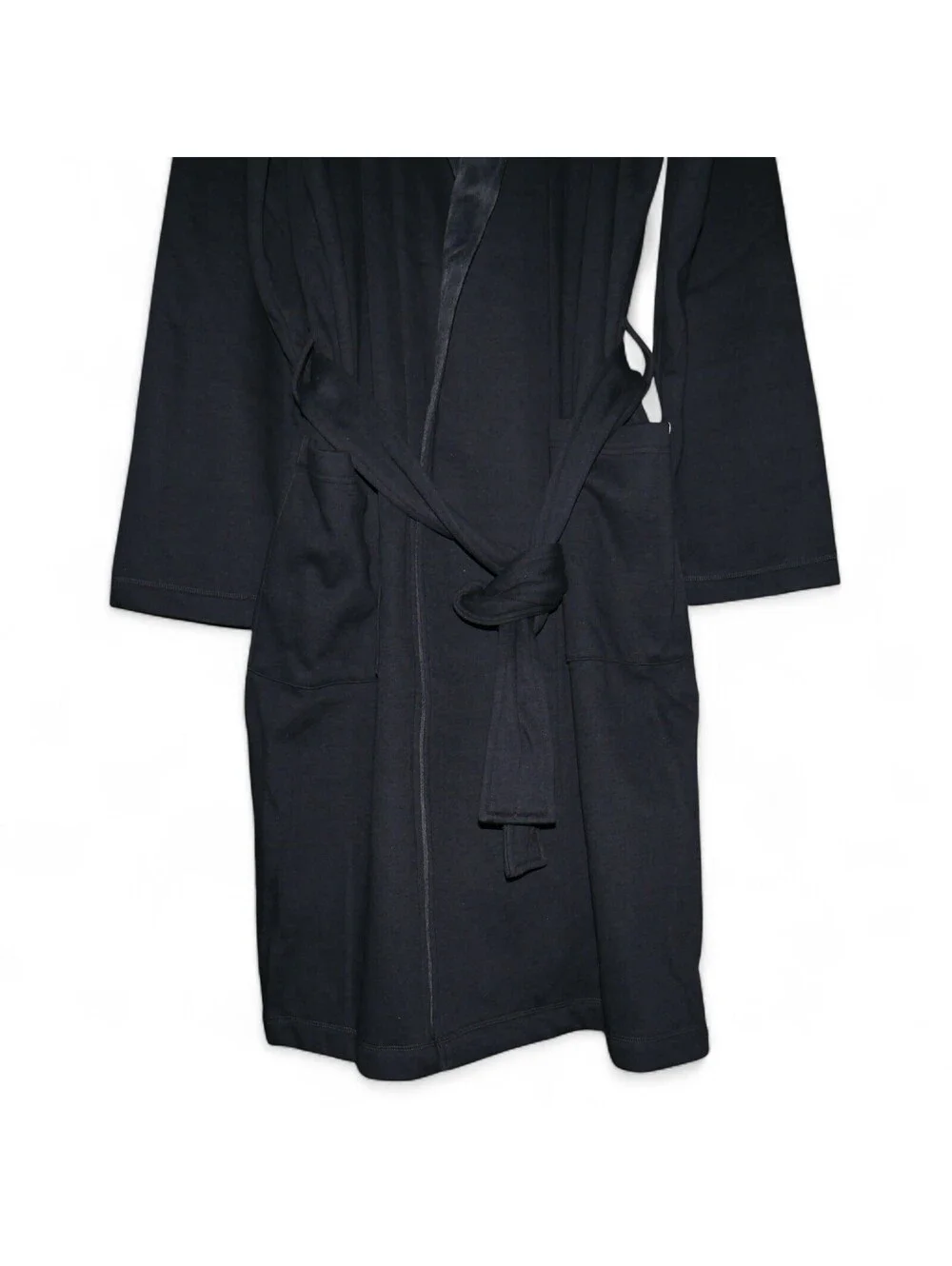 Ugg Men's Luxurious Robe Pockets Black Mens Size XL/XXL Heavyweight Thermal Goth